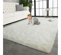CUIMEI Area Rugs Large 50 x 60 cm, Modern, Classical Design, Rectangular, Foldable, 100% Polyester, Warm, for Kids Room Rugs Living Room Runner Modern, off white