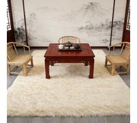 CUIMEI Machine Washable Rugs for Living Room 120 x 235 cm, Modern, Classical Design, Rectangular, Foldable, 100% Polyester, Warm, for Kids Room Decor Rugs Ultra Soft Area Rug, Cream Color