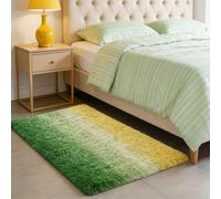 CUIMEI Rugs Living Room Extra Large 100 x 275 cm, Non-Slip, Anti Fatigue, Durable and Versatile, Multiple Colour Size Options, for Lounge Shaggy Soft and Elegant Rugs, Green