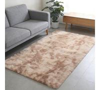 CUIMEI Rugs Non Slip Washable 125 x 180 cm, Soft Touch Thick Pile, Quality Dense Pile, 4 Cm Thick Area Rugs, Fluffy, for Living Room Non Slip Washable, Light beige