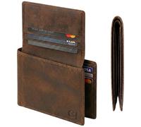 Cuir Jackets Top Grain Leather Wallet for Men | RFID Blocking Genuine Leather Wallets for Men | Secure and Durable Extra Capacity Bifold Wallet with 2 ID Windows and Upto 9 Card Slots, Brown, 4.5x3.5