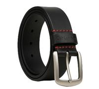Cuir London Durable Black Leather Belt for Men - Premium Anti-Scratch Leather with Heavy-Duty Buckle, Adjustable Fit, Perfect for Casual and Formal Wear, Stylish - Available from 30 to 48 inches