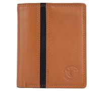 Cuir London Genuine RFID Wallet for Men | Buff and Cow Leather Wallet with 6 Pockets and 7 Card Slots | Secure, Stylish and Durable | Best Birthday Gift for Men - Light Brown (11.5 x 9 cm)