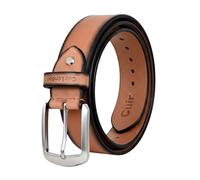 Cuir London Light Full Hide Leather Belt | Durable, Stylish, and Premium Quality Leather Belt for Men | Sturdy Buckle, A Premium Gift for Men, Available in Sizes of 30 to 48 inches