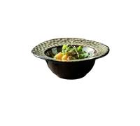 CUISGOR Ceramic Dinner Plates Bowls and Plates Soup Bowls Noodle Bowls Tableware Plates Western Soup Bowls Japanese Decorative Bowls Dining Plates(C)