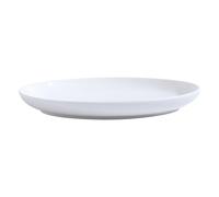 CUISGOR Ceramic Dinner Plates Ceramic Fish Plate Household Tableware Simple Oval Pure Steamed Fish Special Plate Dining Plates(M)