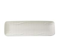 CUISGOR Ceramic Dinner Plates Japanese Simple Sushi Plate Large Ceramic Sashimi Long Creative Dessert Hotel Cake Tray Dining Plates(L)