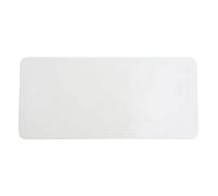 CUISGOR Ceramic Dinner Plates White Rectangular Ceramic Flat Plate Steak Western Food Home Sushi Cake Dining Plates(L)