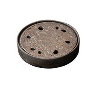 CUISGOR Tea Tray Ceramic Kung Fu Tea Set For Household Tea Making, Water Storage Tea Tray, Chinese Round Teapot Base Tea Trays
