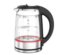 Cuisinart 1.7L Glass Kettle with Touch Screen Variable Temperature Control|Double Walled Glass, Safe to Touch| Illumination|3KW Rapid Boil|BPA-Free|Non-Drip Spout|360° Swivel Base|One-Cup Marking