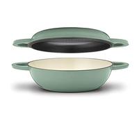 Cuisinart 2-in-1 Multipurpose Set (4 Qt. All Purpose Pan & 11" Grill Pan) - Sage Green