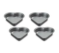 Cuisinart 4-Pc Mini Heart Pan Set Small Black
