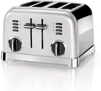 Cuisinart 4 Slice Toaster, Wide Slots, Ideal for Thick Bread and Bagels, 6 Brown