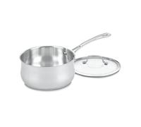 Cuisinart 4193-20 Contour Stainless 3-Quart Saucepan with Glass Cover Silver
