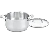 Cuisinart 444-24 Contour Stainless 6-Quart Saucepot with Glass Cover