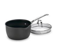 Cuisinart 619-18P Chef's Classic Nonstick Hard-Anodized Cook and Pour Saucepan, Aluminum, Beige