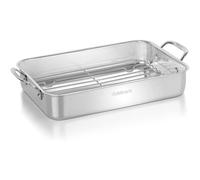 Cuisinart 7117-14RRP1 7117-14RR 14-Inch Lasagna Pan with Roasting Rack Chef's-Classic-Stainless-Cookware-Collection, Stainless Steel