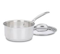 Cuisinart 719-14 Chef's Classic Stainless 1-Quart Saucepan with Cover Cookware-Collection, Stainless Steel