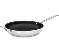 Cuisinart 722-30HNS Chef's Classic Stainless Nonstick 12-Inch Open Skillet with Helper Handle