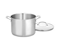 Cuisinart 76610-26G Chef's Classic 10-Quart Stockpot with Glass Cover Brushed Stainless