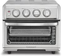 Cuisinart Air Fryer + Convection Toaster Oven, 8-1 Oven with Bake, Grill, Broil & Warm Options, Stainless Steel, TOA-70