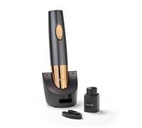 Cuisinart Automatic Refillable Bottle Opener with Vacuum Sealer | Cork Screw Bottle Opener | Up to 80 Bottles | Built-in Foil Cutter | Gift for Wine Lovers | Black