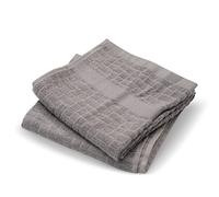 Cuisinart Bamboo Light Grey Tea Towels for Kitchen Set of 2 - Anti-Microbial, Odour Resistant, Absorbent Kitchen Towels, Bamboo and Cotton Blend, 40x70 cm