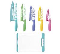 Cuisinart C55CB-11PM Advantage Cutlery 11-Piece Marble Knife Cutting Board and Knive Set, Multi-Color