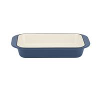 Cuisinart Cast Iron Roasting/Lasagna Pan 14"""" Enameled Provencial Blue