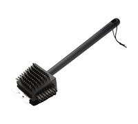 Cuisinart CCB-4125 4-in-1 Grill Cleaning Brush with Stainless Steel Wire Bristles - Scour Pad - Grill Scraper - 13" Handle Length