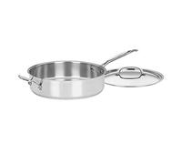 Cuisinart Chef's Classic 5.5-Quart Sauté Pan, 733-30HP1 Stainless-Cookware-Collection, Stainless Steel