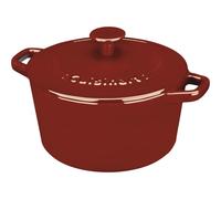 Cuisinart Chef's Classic Enameled Cast Iron Round Covered Casserole (Cardinal Red 3- Quart)
