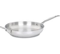 Cuisinart Chef's Classic Stainless 12" Open Skillet with Helper Handle,Stainless Steel, 722-30H Cookware-Collection
