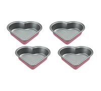 Cuisinart CMBM-4HRT1PK 4-pc Mini Heart Pan Set Pink