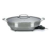 Cuisinart CSK-150P1 1500-Watt Nonstick Oval Electric Skillet, Stainless Steel, Brushed Stainless