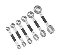 Cuisinart CTG-00-6MSP Stainless Steel 6P Set of Magnetic Measuring Spoons, Black & Silver