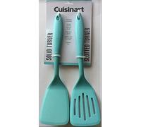 Cuisinart CTG01-STLTT-320 Nylon Solid Turner & Slotted Turner, Aqua Sky