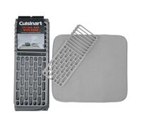 Cuisinart Dish Drying Mat With Rack For Kitchen Counter, Absorbent Microfiber Dish Drainer Mat