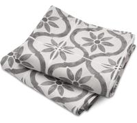 Cuisinart Fouta Patterned Grey Tea Towels for Kitchen Set of 2 - Antibacterial,