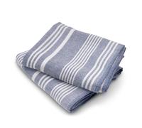 Cuisinart Fouta Professional Tea Towel in Blue Stripe - 40 x 70 cm - Pack of 2