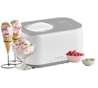 Cuisinart FreezeEase Ice Cream and Gelato Maker- Self freezing ice cream maker | 3 presets | Ice Cream, Sorbet, Frozen Yoghurt | No pre freezing needed | Ready in 40 mins | Keep cool function | White