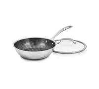 Cuisinart FusionPlus Stainless Steel Cookware Non-Stick Coating, 25cm Deep Frying Pan with Lid, PFAS-Free PURELYSEAR Ceramic Technology, Scratch Resistant, Cool Handles