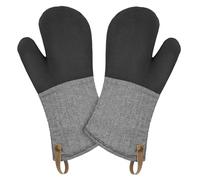 Cuisinart Heritage Kitchen Oven Mitts - Heat-Resistant Kitchen Mitts for Oven with Non-Slip Neoprene Palm, Long Cuff, and Cotton Filling - Durable Oven Gloves for Cooking, Baking, & Grilling