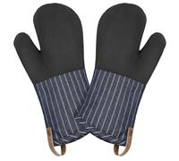 Cuisinart Heritage Kitchen Oven Mitts - Heat-Resistant Kitchen Mitts for Oven with Non-Slip Neoprene Palm, Long Cuff, and Cotton Filling - Durable Oven Gloves for Cooking, Baking, & Grilling