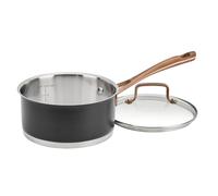 Cuisinart Matte Black Elegance 1.5 Quart Saucepan and Cover
