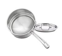Cuisinart MCP111-20N MultiClad Pro Stainless Skillet, 20-cm, Universal Double Boiler w/Cover