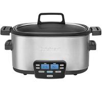 Cuisinart MSC-600 3-In-1 Cook Central 6-Quart Multi-Cooker: Slow Cooker, Brown/Saute, Steamer, Silver