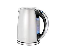 Cuisinart Multi-Temp Jug electric kettle, Fast boil, 3KW, Cordless, Frosted Pearl, Stainless Steel finish, 1.7L Capacity, Adjustable temperature, Removable washable anti-scale filter