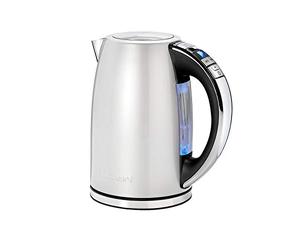 Cuisinart Multi-Temp Jug electric kettle, Fast boil, 3KW, Cordless, Frosted Pearl, Stainless Steel finish, 1.7L Capacity, Adjustable temperature, Removable washable anti-scale filter