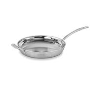 Cuisinart MultiClad Pro 12" w/Helper Handle Skillet, Inch, Stainless Steel